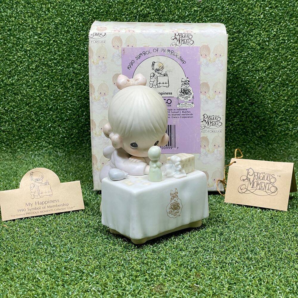 Vintage Precious Moments My Happiness Porcelain Figurine C-0010